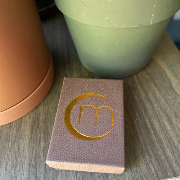 NIB Michelle Chang Jewelry Silver Moon Necklace - Picture 3 of 3